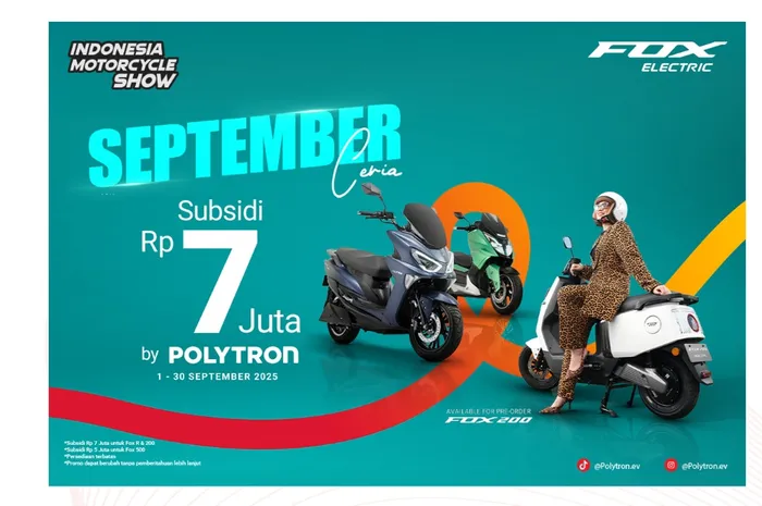 Polytron Fox-200 Debut di IMOS 2025, Motor Listrik Khusus Buat MACAN Diskon Rp7 Juta