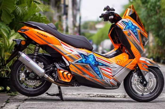 Helm Pembalap Jason DiSalvo Jadi Inspirasi Modifikasi Yamaha NMAX Turbo